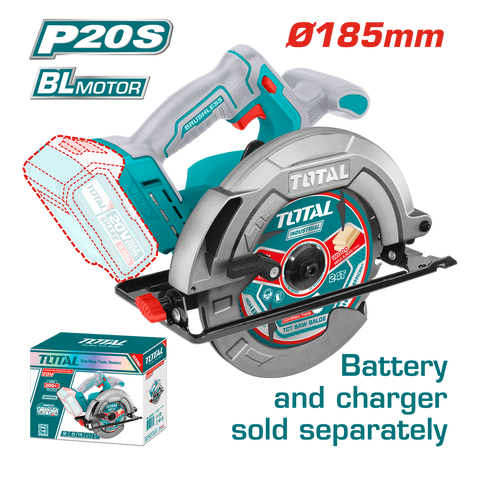 HE/SIERRA CIRCULAR TOTAL 20V BL 71/4" S/BAT TSLI1851