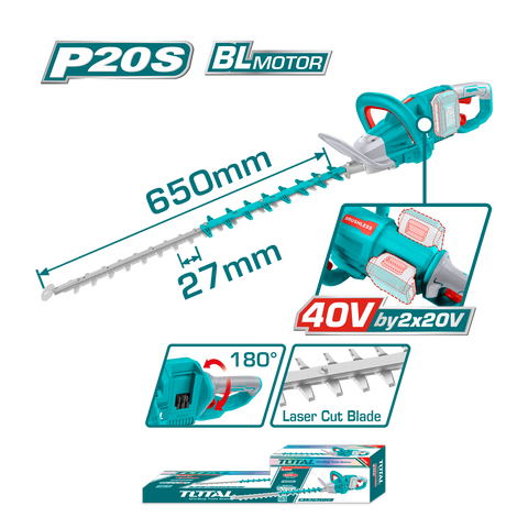 HE/CORTACETOS TOTAL 40V 25.5" S/BAT THTLI400282