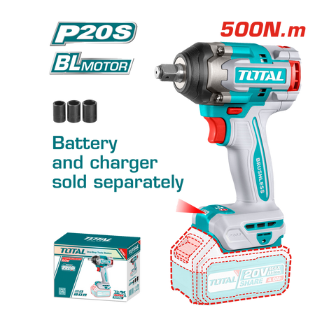 HE/PISTOLA IMPACTO TOTAL 1/2 20V 500NM S/BA TIWLI20501 TIWLI20551