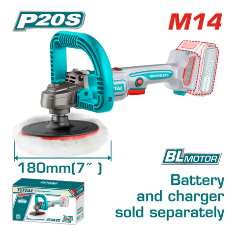 HE/PULIDORA ANGULAR TOTAL 20V 7" S/BAT TAPLI2018