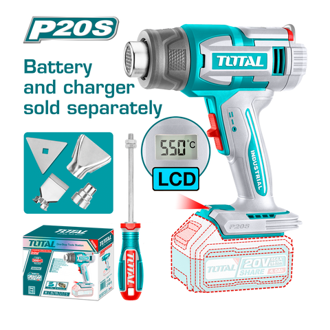 HE/PISTOLA CALOR TOTAL 20V DIGITAL S/BAT TBLI2003 TBLI2058