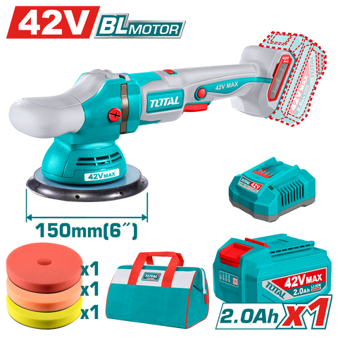 He/pulidora angular total 42v 6" 1bat utapli42151