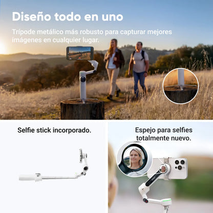 TRIPODE INSTA360 FLOW 2 AI TRACKER BUNDLE WHITE INS-FW2-TCK-WH