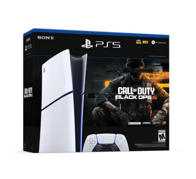 SONY PS5 SLIM DIGITAL: CALL OF DUTY BLACK OPS 6 BUNDLE USA