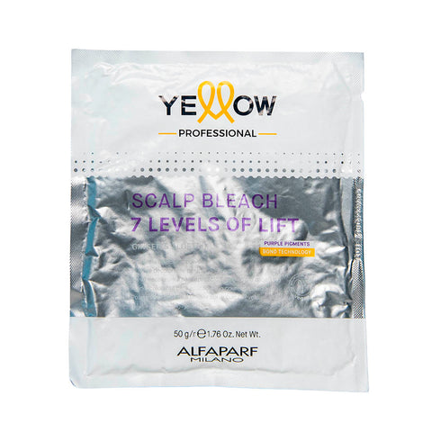 YELLOW SCALP BLEACH 7 LEVELS LIFT