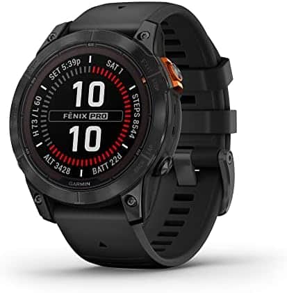 Reloj Inteligente Garminfenix 7X Safiro Solar Titanio Negro / Negro