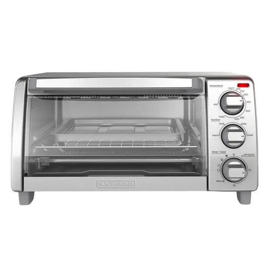 Black+Decker Horno Tostador 4 Funciones Hornear, Asar, Tostar Y Calor To1745Ssg-La