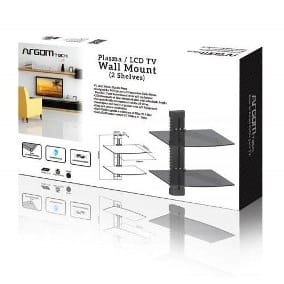 Soporte De Tv Argom 2 Tempered Glass Shelves Arg-Br-8222