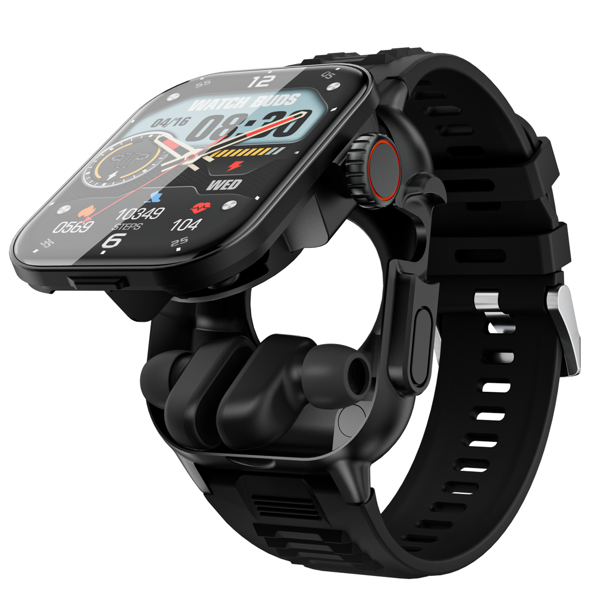Smartwatch Kalobee GT8 Buds con Audífonos Integrados – AMOLED | Bluetooth 5.3 | IP67