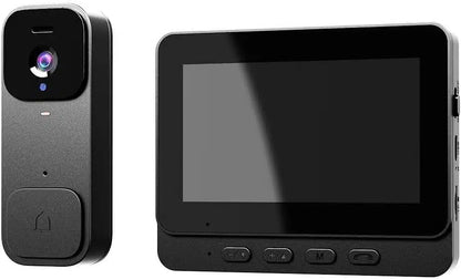 Timbre Para Puerta Con Camara X7 inalámbrica color negro- envío gratis