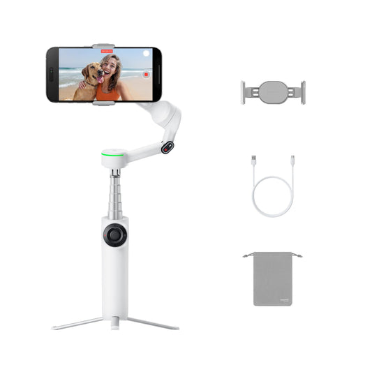 TRIPODE INSTA360 FLOW 2 AI TRACKER BUNDLE WHITE INS-FW2-TCK-WH