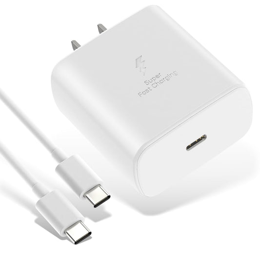 Cargador 45W+ Cable Tipo-C Blanco