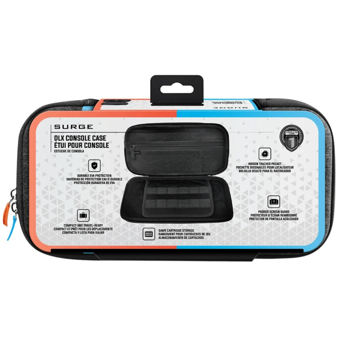 ESTUCHE DE VIAJE SURGE CONSOLE CASE PARA NINTENDO SWITCH 2 EVA 12 JUEGOS NEGRO SG60090