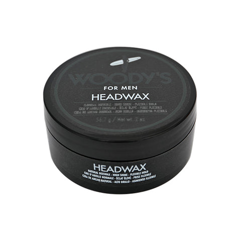 CERA PARA CABELLO WOODY'S FOR MEN HEAD WAX 56,7 G 2 OZ FIJACIÓN FUERTE Y FLEXIBLE
