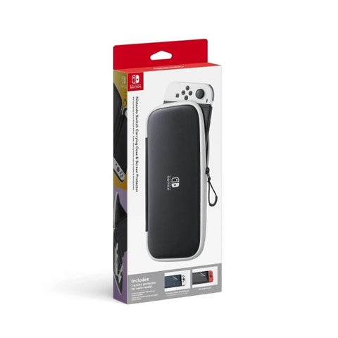 ESTUCHE DE VIAJE NINTENDO SWITCH CON 2 PROTECTORES DE PANTALLA COMPATIBLE CON SWITCH Y OLED
