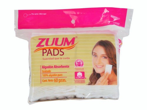 ALGODON ABSORBENTE ZUUM PADS