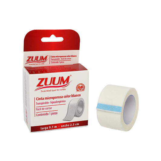 CINTA MICRO COLOR BLANCO 9.1MX2.5CM