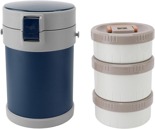 Termo Para Alimentos De Acero Inoxidable 304 De 2 Litros Que Evita Derrames