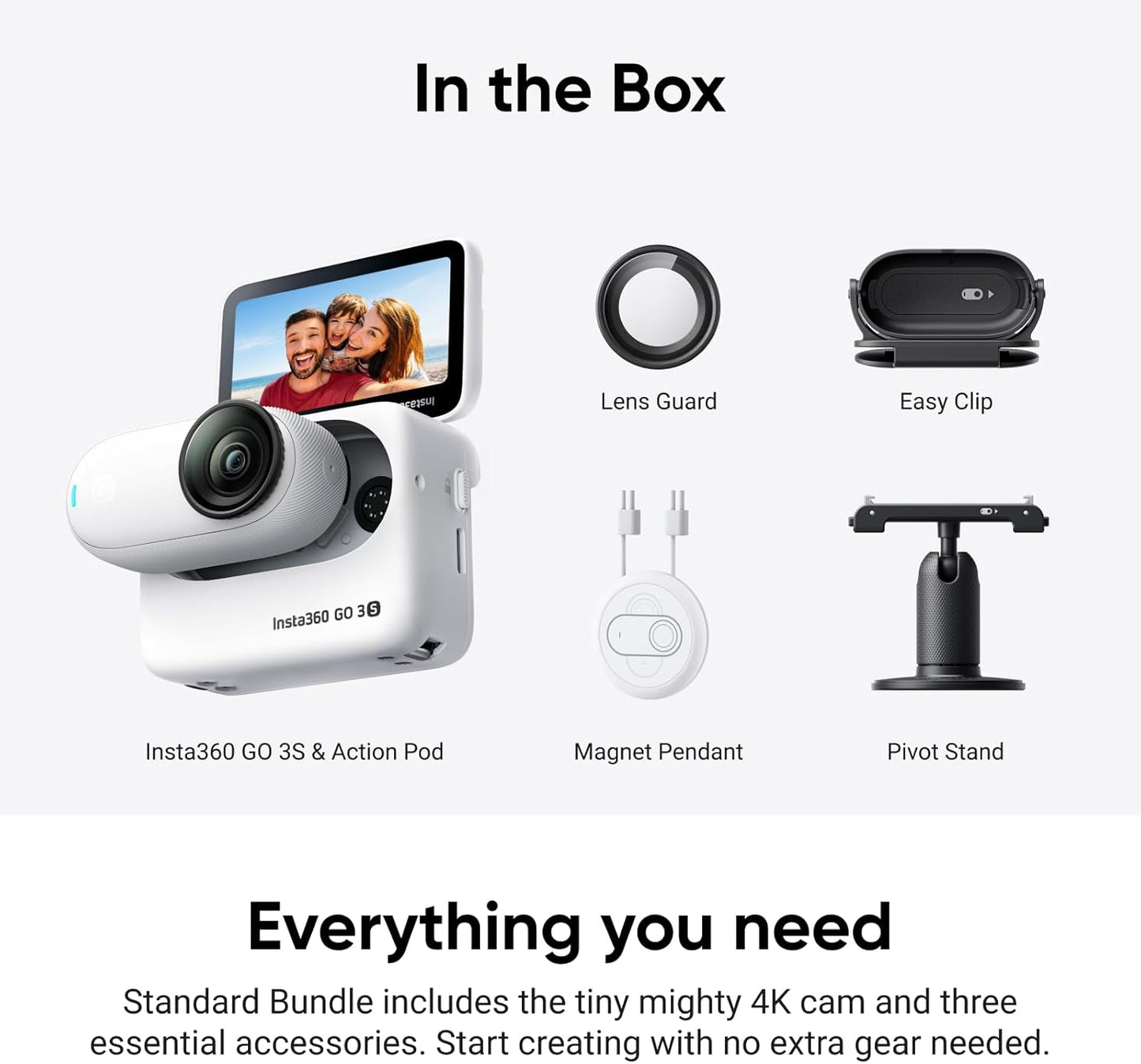 CÁMARA INSTA360 GO 3S STANDARD EDIT WHITE INS-GO-3S-STD-WH