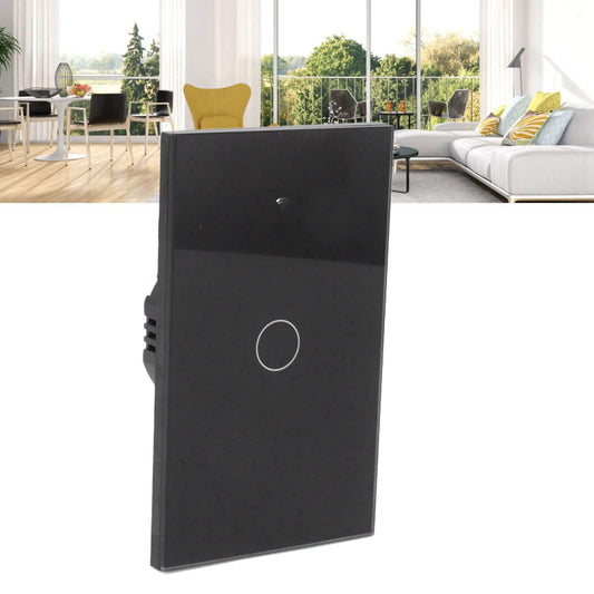 Interruptor Sencillo Smart Wifi Touch Negro 85-240V