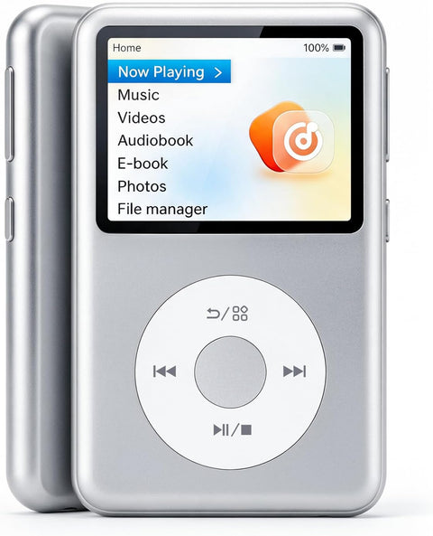 Reproductor MP3 INNIOASIS Y1 Bluetooth 4.2 Pantalla 2.4" Radio FM Audiolibros 64GB