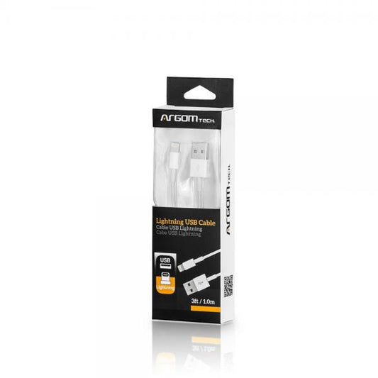 Cable Argom Lightning Para Iphone 10" Arg-Cb-0040