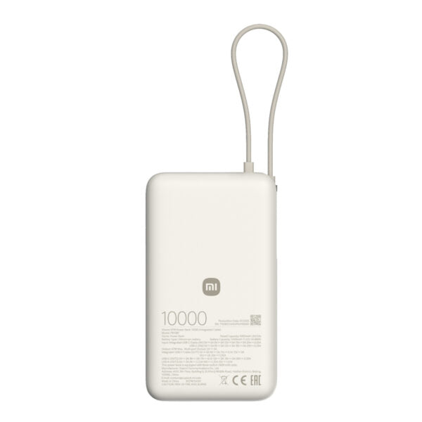 Power Bank Xiaomi 10000mAh 67W con Cable USB-C Integrado PB1067