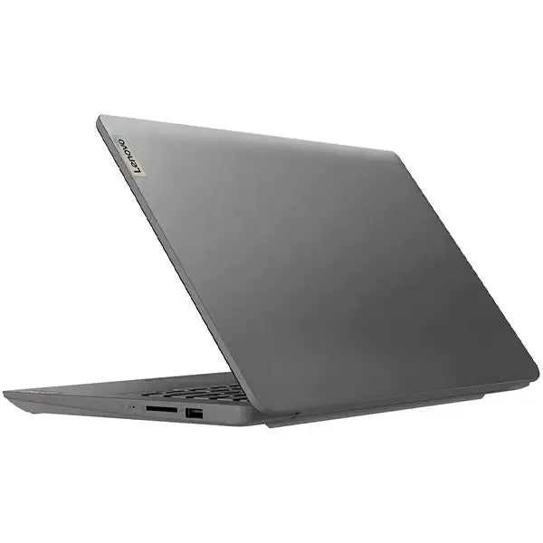Laptop Lenovo IdeaPad Slim 3 vista lateral, diseño elegante, portátil ideal para tareas diarias y navegación.