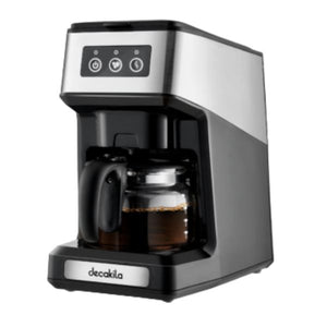 Cafetera COFFEE MAKER C/MOLEDOR 4TZA 0.6L 650W KUCF021B Decakila con jarra de vidrio y panel táctil.