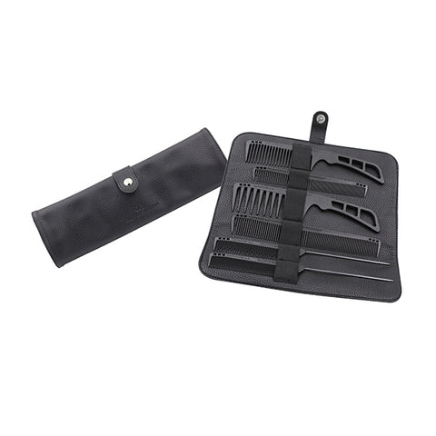 ESTUCHE DELUXE 6 PEINES CARBON