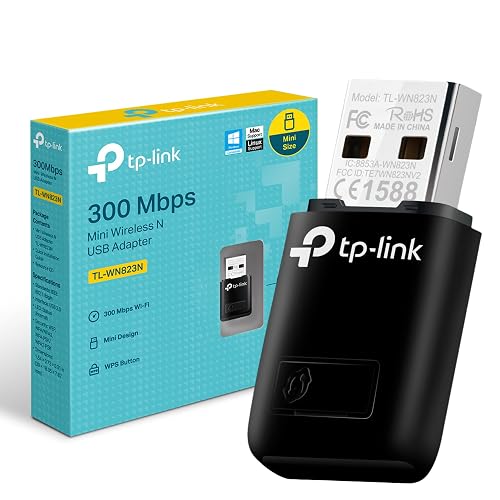 TP-LINK 300M USB P.RED WIFI adapter for enhancing home PC and laptop connectivity with 300 Mbps speed.