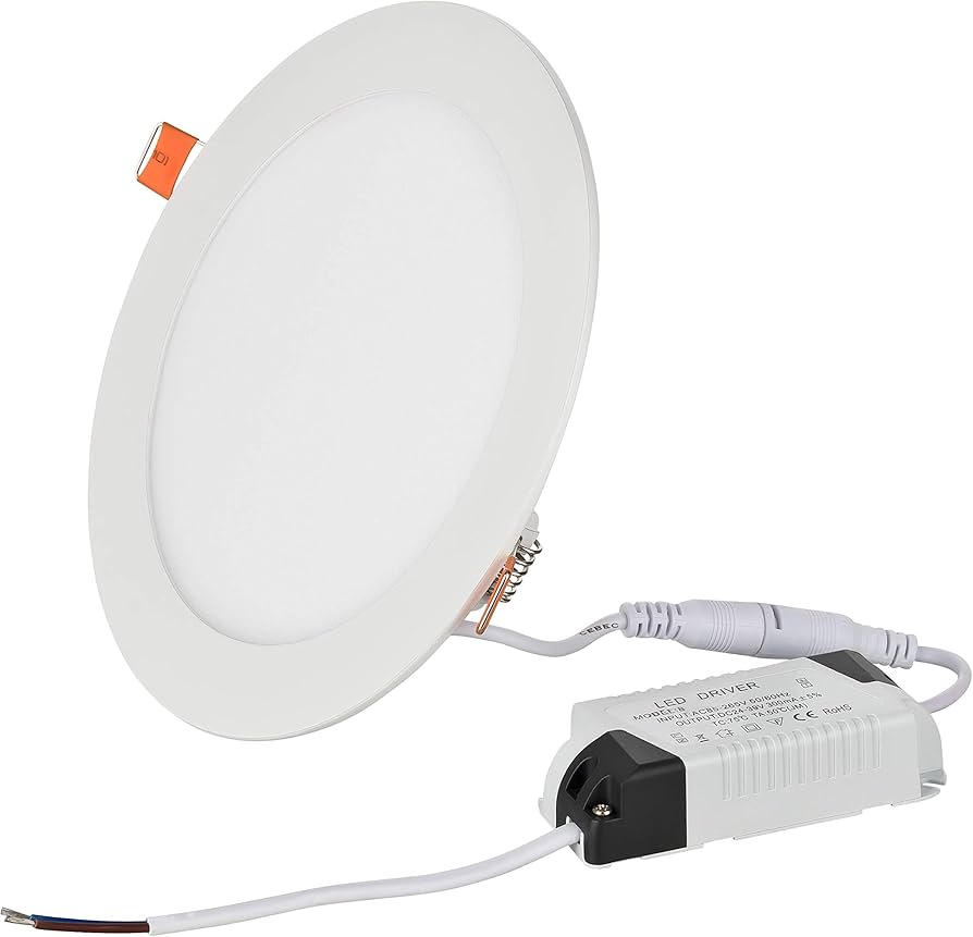 Luz  Spot Redondo Blanca Panel Led 24W 6500K