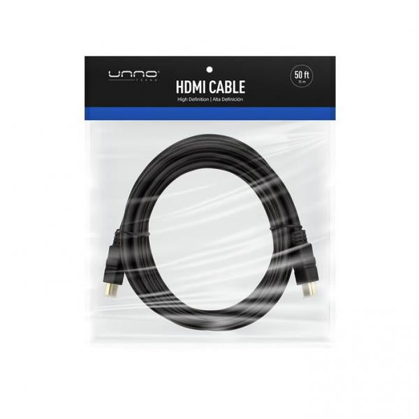 CABLE UNNO TEKNO HDMI 15M / 50FT CB4150BK