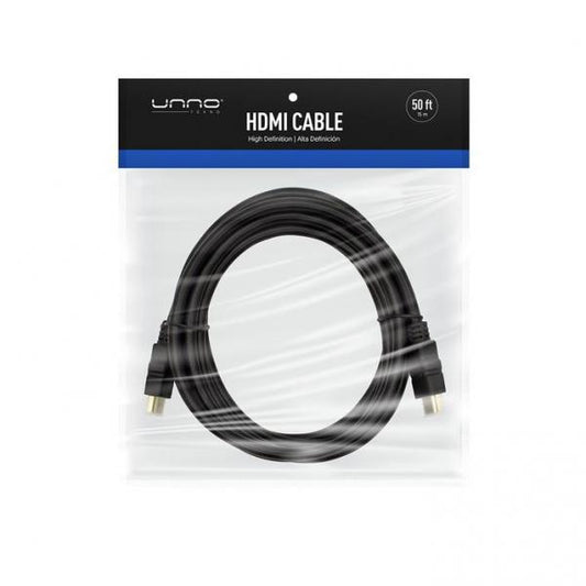 CABLE UNNO TEKNO HDMI 15M / 50FT CB4150BK