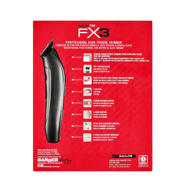 Trimmer  Profesional Negro Fx3
