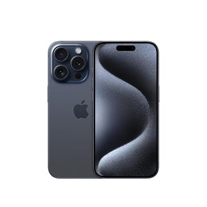 iPhone 15 Pro 128GB Azul Apple con diseño de titanio y pantalla Super Retina XDR de 6.1 pulgadas.