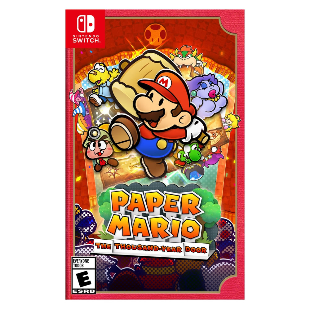 JUEGO PAPER MARIO THE THOUSAND YEAR DOOR box art for Nintendo Switch