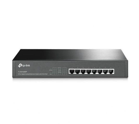 SWITCH TP LINK 8-PUERTOS DESKTOP/RACKMOUNT POE+ TL-SG1008MP