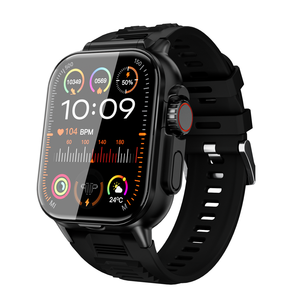 Smartwatch Kalobee GT8 Buds con Audífonos Integrados – AMOLED | Bluetooth 5.3 | IP67