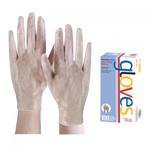 GUANTE VINYL CLARO S/POLVO LARGE