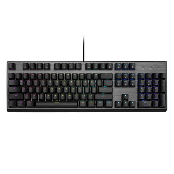TECLADO GAMING RGB COOLER MASTER CK350 MECÁNICO ALÁMBRICO USB INGLÉS SWITCH MARRÓN CK-350-KKOM1-US