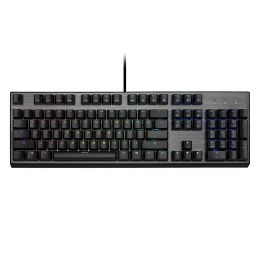 TECLADO GAMING RGB COOLER MASTER CK350 MECÁNICO ALÁMBRICO USB INGLÉS SWITCH MARRÓN CK-350-KKOM1-US