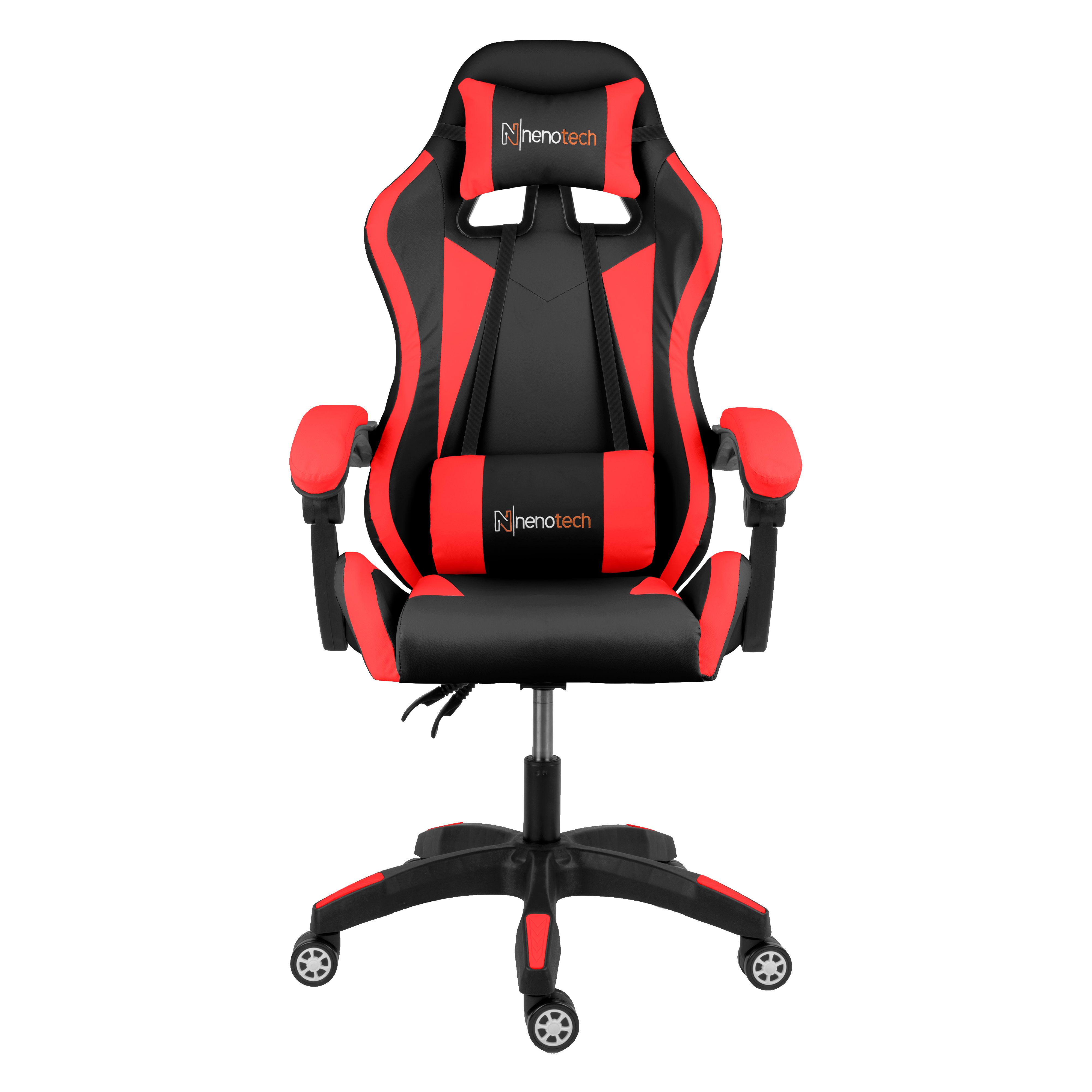 Nenotech silla gaming max negro/rojo 220LB,90-135G,GL2 -A62535 Costa Rica