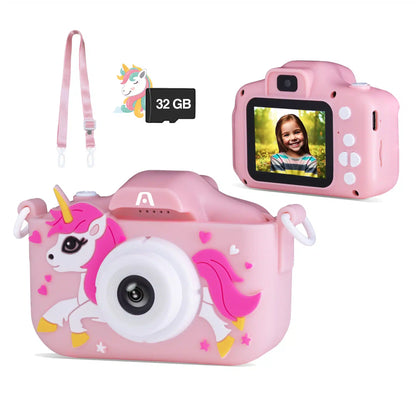 Cámara Magic Pix 81 - Cámara Digital Para Selfies Para Niños, Lente Dual celeste