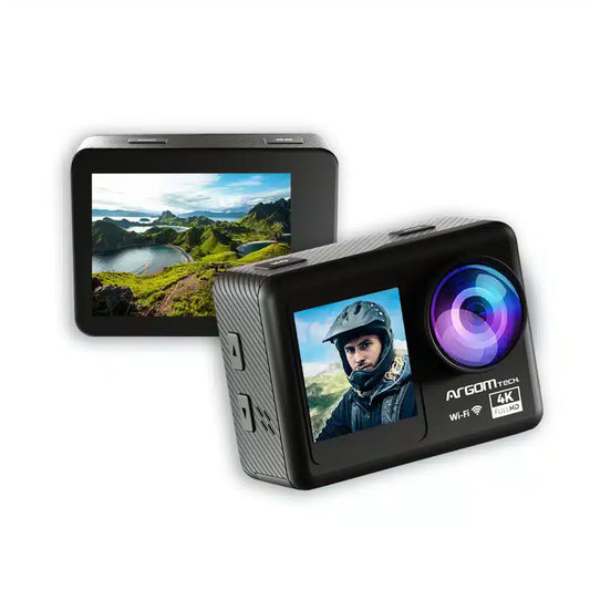 Cámara de acción EPIC CAM85 ArgomTech  4K WiFi Action Camera with Remote Control & Accessories - 2 x baterías