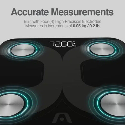 Báscula Corporal Inteligente Accura 10 Bt Negra Argom Tech