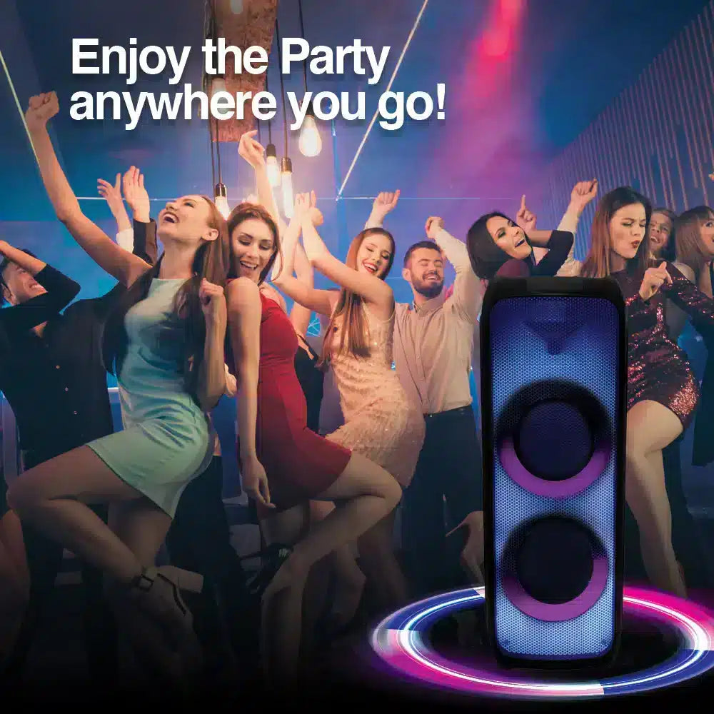 Altavoz De Fiesta Bt Inalámbrico Rave 100 Tws Con Luces Led De Llama Argom Tech