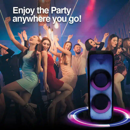 Altavoz De Fiesta Bt Inalámbrico Rave 100 Tws Con Luces Led De Llama Argom Tech