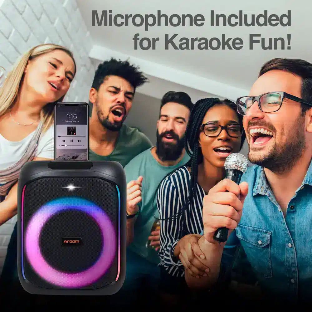 Altavoz Bt Inalámbrico Premium Rave Box 65 Con Luz Led Show Argom Tech