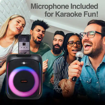 Altavoz Bt Inalámbrico Premium Rave Box 65 Con Luz Led Show Argom Tech